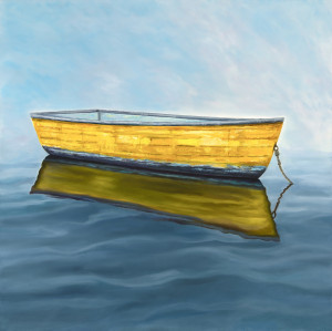 Yellow Drift, 36" x 36", oil on canvas | Available via J. Petter Galleries              